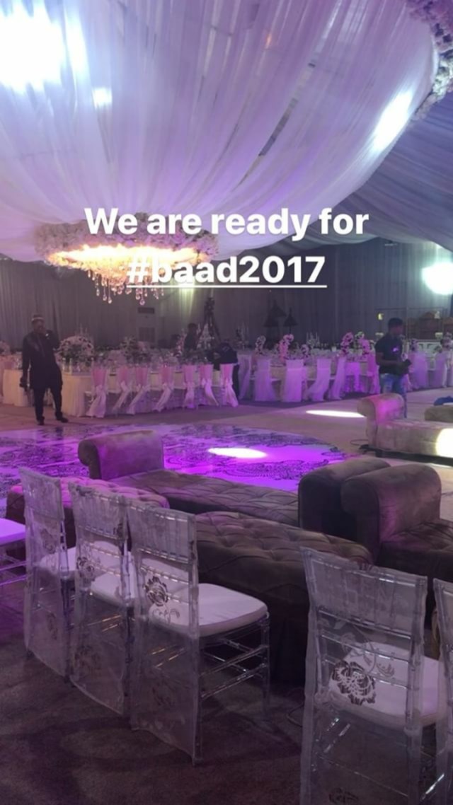 Photos: First Look At Banky W & Adesua Etomi's Wedding Venue + Photo Of Banky W Getting Ready This Morning
