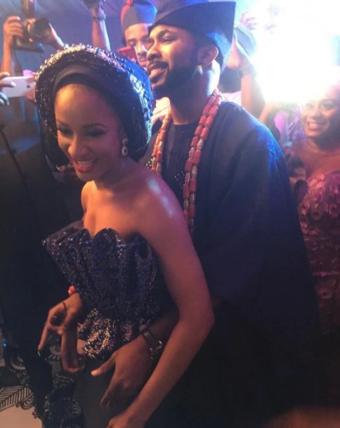 Moment Banky W and Adesua shared their first kiss, dance (video)