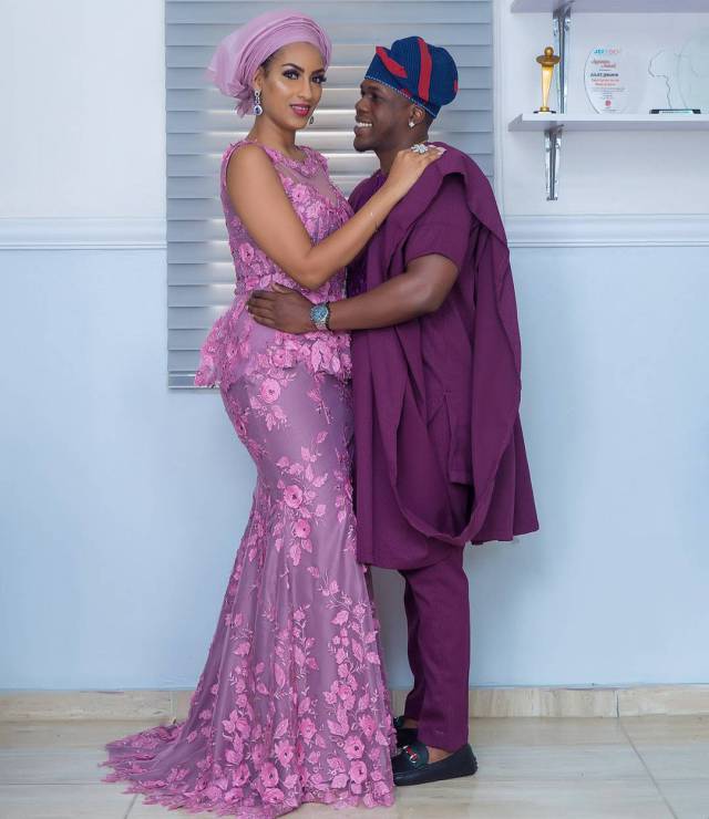 Beautiful Celebrity couples that attended Banky W and Adesua's Traditional Wedding.. (photos) #BAAD2017