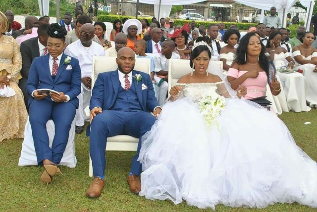 Female Best Man steals the show at her brother's wedding in Akwa Ibom (photos)