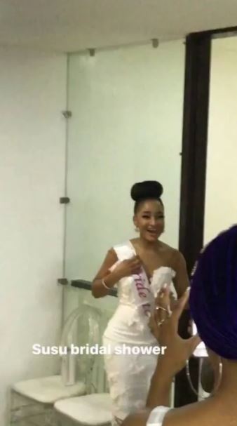 Adesua Etomi's looking beautiful at her bridal shower