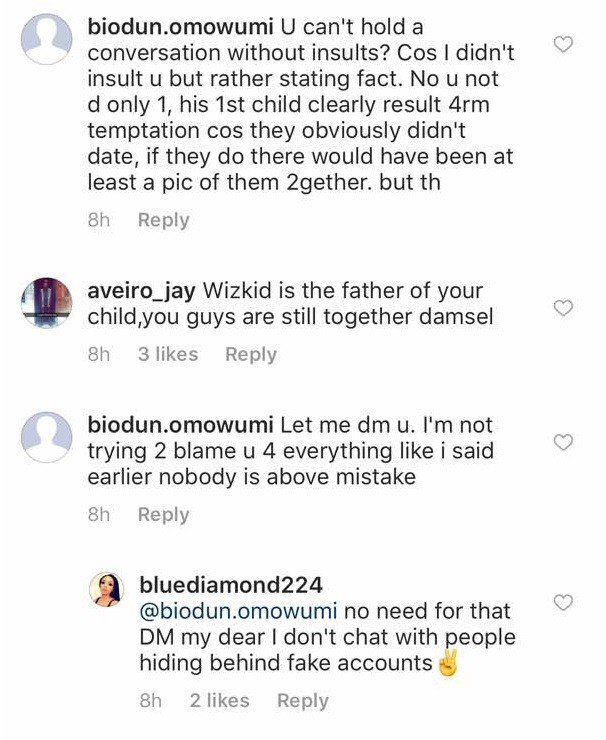 Wizkid's second babymama, Binta shades him after he acknowledged his third son