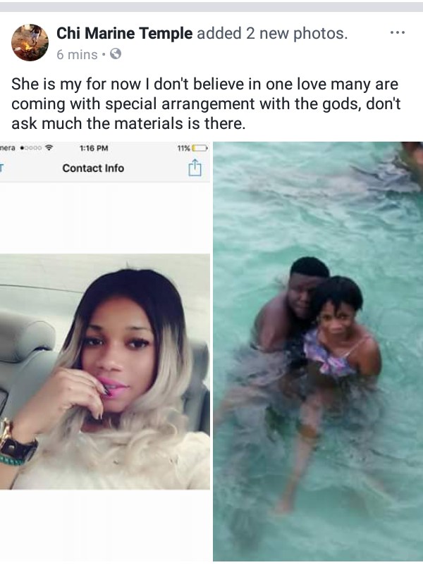 Native Doctor Takes Girlfriend Swimming, Shows Her Off on Social media