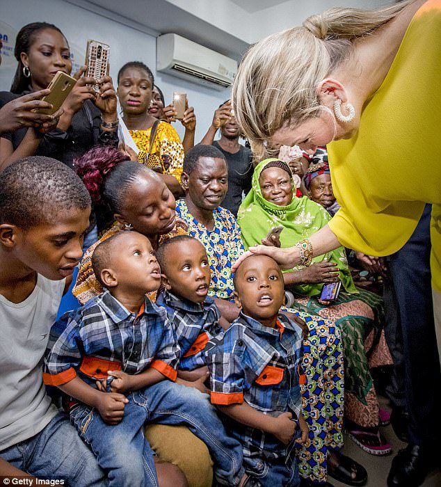 See Photos From Queen Maxima Of The Netherlands' Visit To Nigeria As She's Received By VP Yemi Osinbajo.