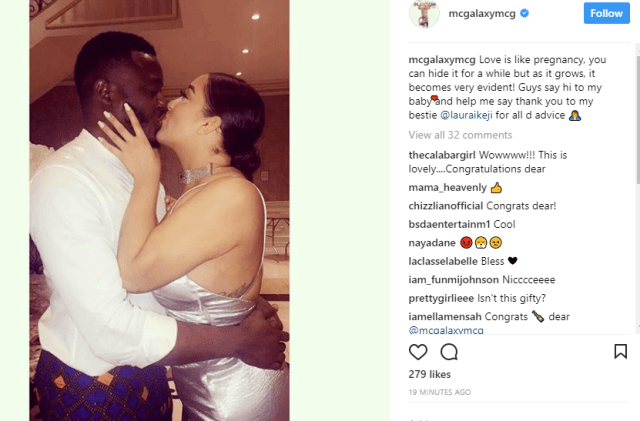 MC Galaxy shows off new girlfriend, shares photos of them kissing