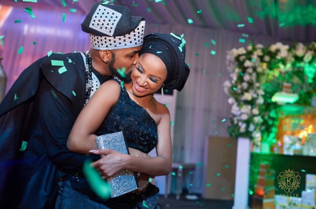 Edo Tradition: Adesua Etomi pictured with her 'fake bride' + Photos of Her Parents.