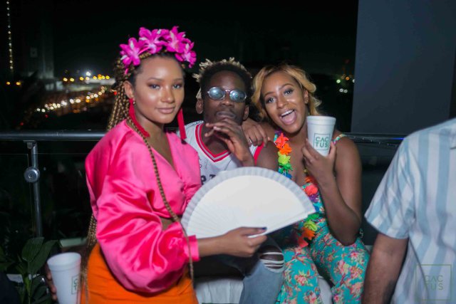 Tiwa Savage, Toke Makinwa, Ycee, Mr Eazi Party With DJ Cuppy At 'Cactus on the Roof'