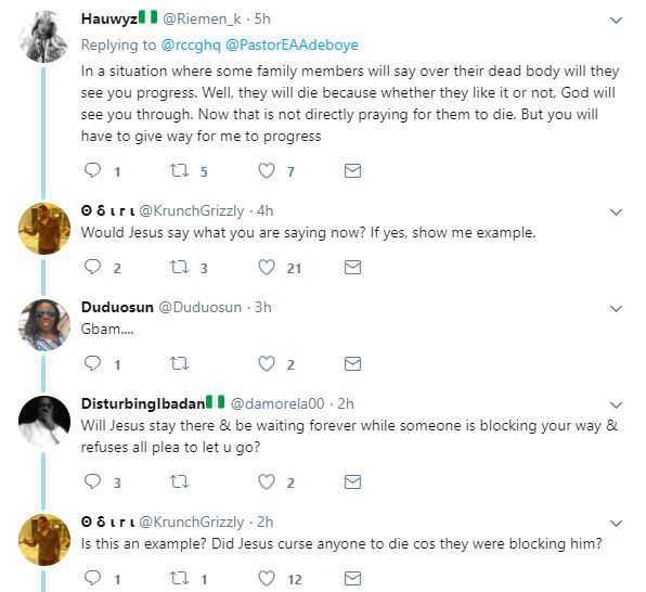 Nigerians + Celebrities React To A Prayer Point Made By RCCG.