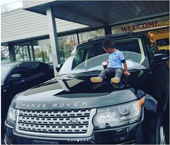 Photos: Footballer, Uche Kalu buys his wife a brand new 2016 Range Rover autobiography