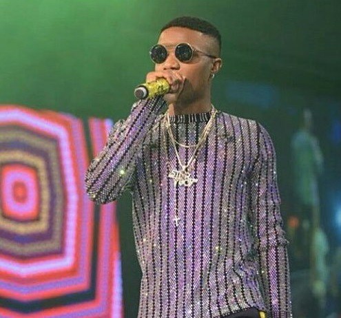 'Bolu it's past your bedtime' - Wizkid brings out his First son on stage at his concert