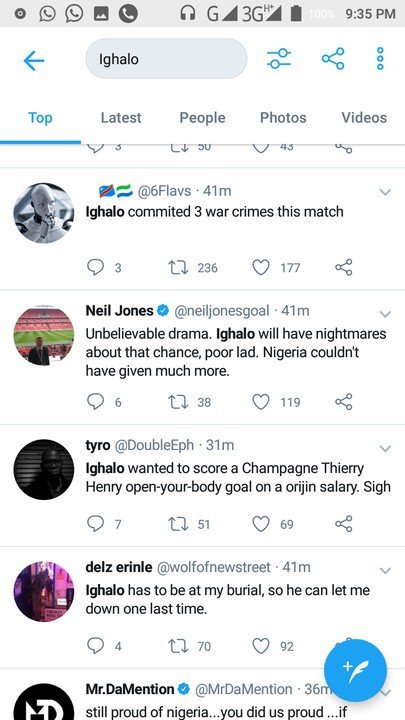 Hilarious memes mocking Ighalo's missed chances during Nigeria Vs Argentina game