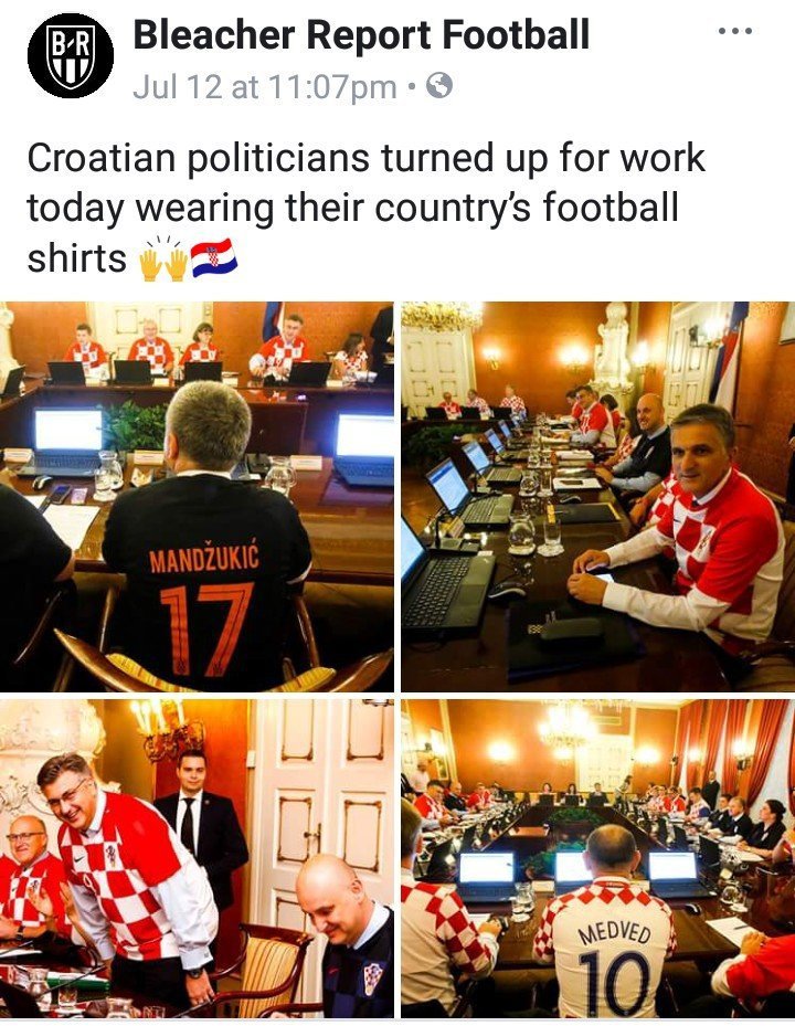 Croatian politicians wears country Jersey to work (Photos)