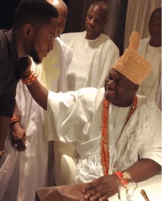Miracle pays Ooni of Ife courtesy visit (Photos/Video)