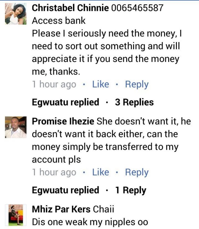 Nigerian Lady calls out man who shared money on a Facebook group, calls him a Yahoo guy