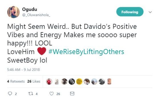 Davido, I love you - Wizkid's babymama, Sola Ogudu confesses