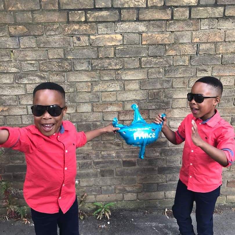 Actress, Taiwo Aromokun celebrates her twins, Jaden and Jamie as they clock 5 years (Photos)