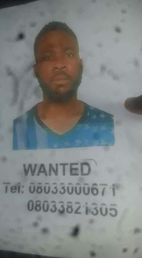 Man declared wanted for allegedly raping his friend's 9-year-old daughter in Lagos (Photo)