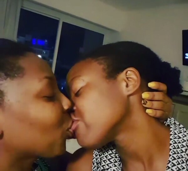 Nigerian Air hostess and her girlfriend share passionate kiss on Instagram (Video)