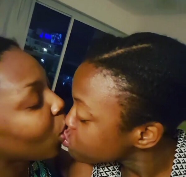 Nigerian Air hostess and her girlfriend share passionate kiss on Instagram (Video)