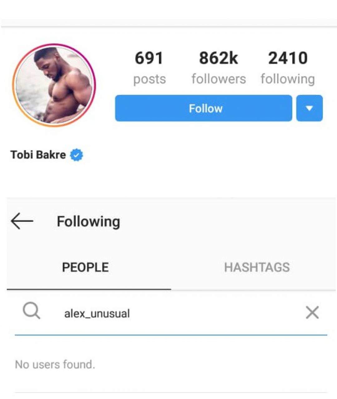 Wait, what!!! Tobi unfollows Alex on Instagram