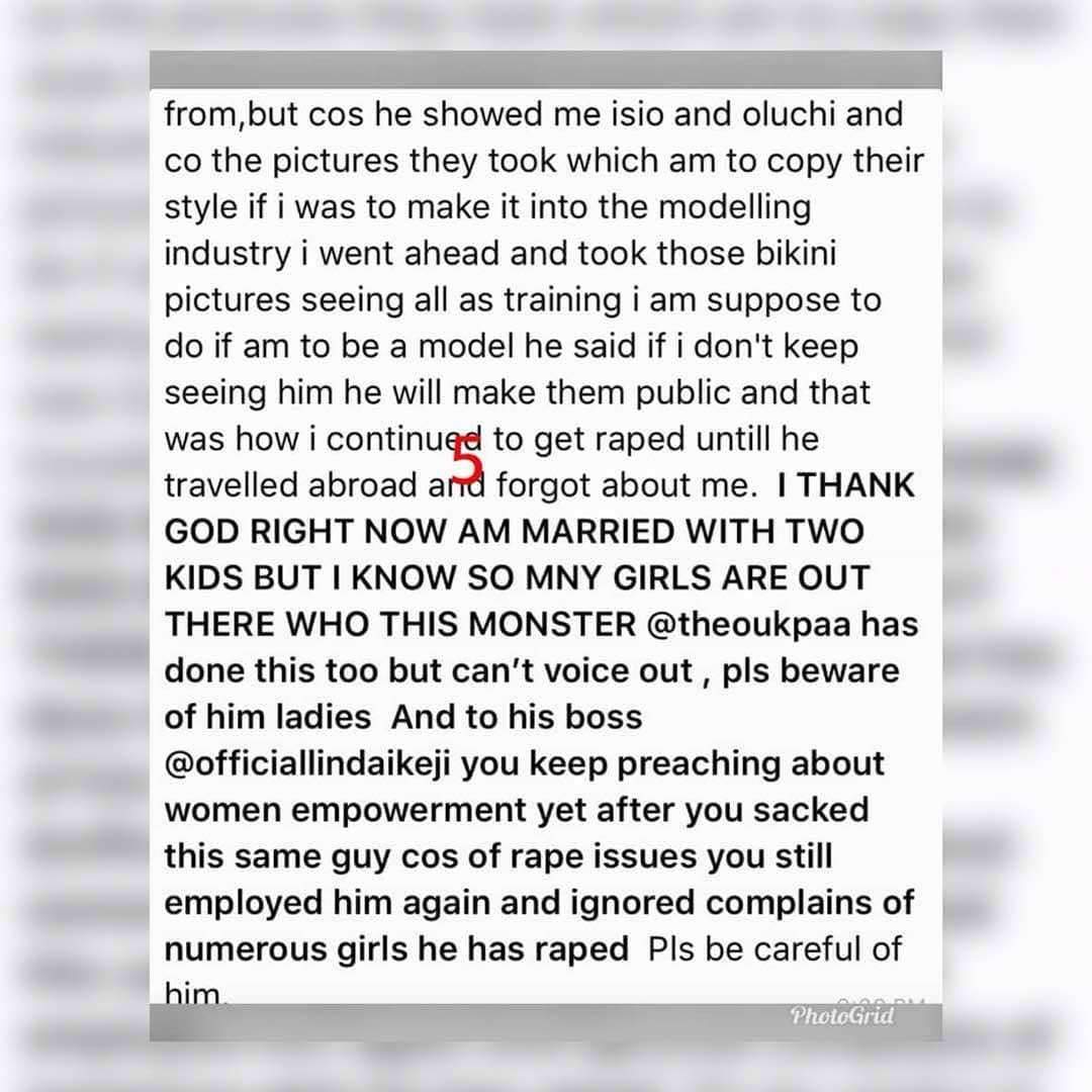 Married Lady accuses Linda Ikeji's staff of raping and disvirgining her