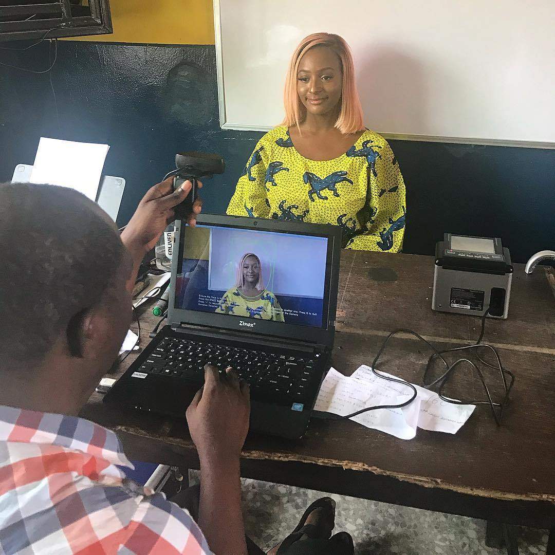 Angry Nigerian Lady narrates how DJ Cuppy jumped the queue to collect her PVC in Lagos