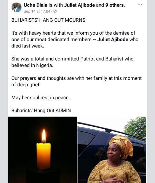 Female lawyer and & a hardcore Buhari supporter reportedly murdered