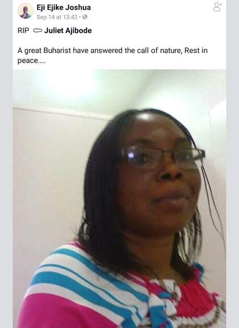 Female lawyer and & a hardcore Buhari supporter reportedly murdered