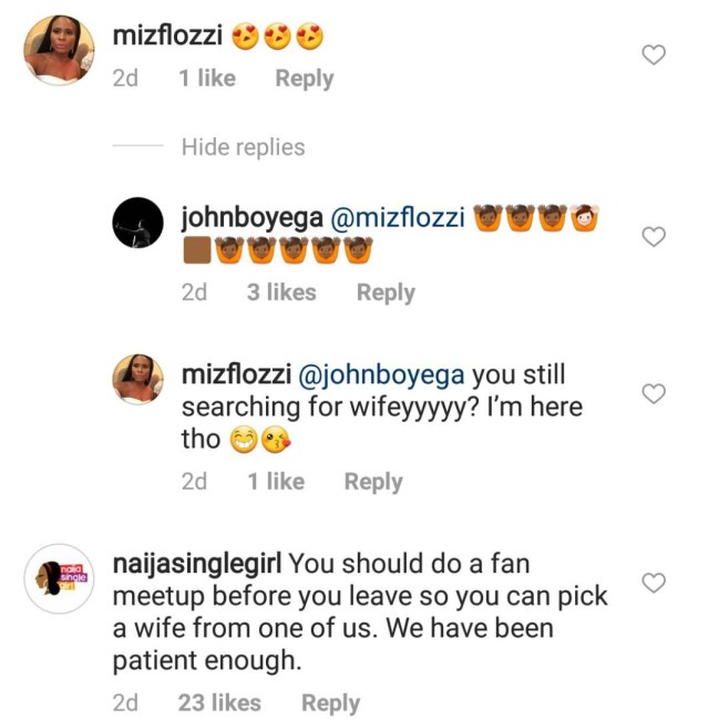 Nigerian Ladies Shoot Their Shots On John Boyega's Page After He Said He Couldn't Find A Wife In Nigeria.