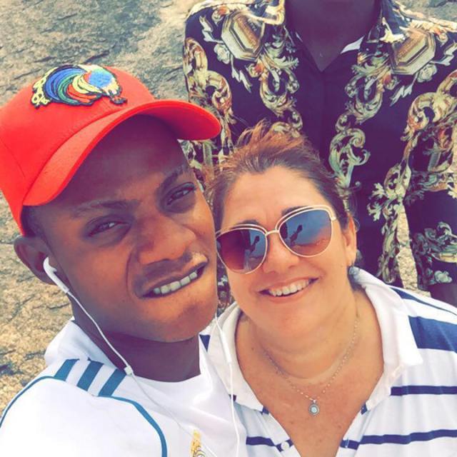'Missing my sweetheart' - Young Nigerian Man Gushes Over His Older British Wife