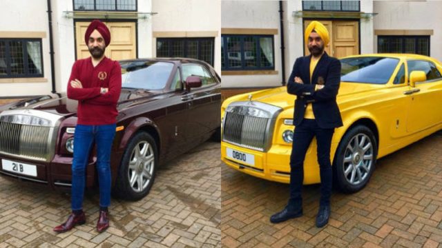 Meet Billionaire who matches the color of his turban with a matching Rolls Royce