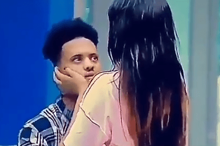 #BBNaija: Rico Swavey shoots his shot, Tells CeeC he saw himself kissing her in his dream (video)