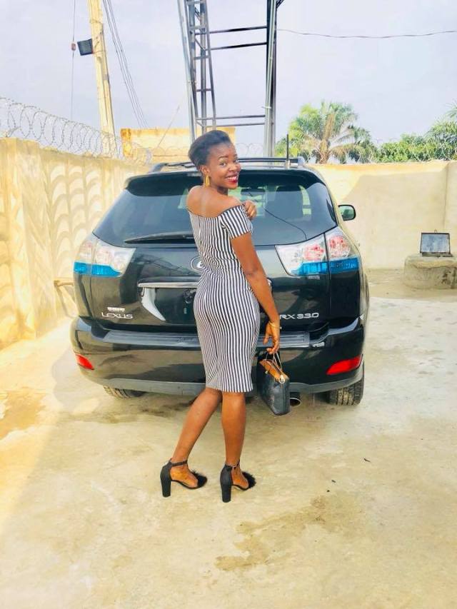 Nigerian Lady who does POP for a living acquires brand new lexus SUV