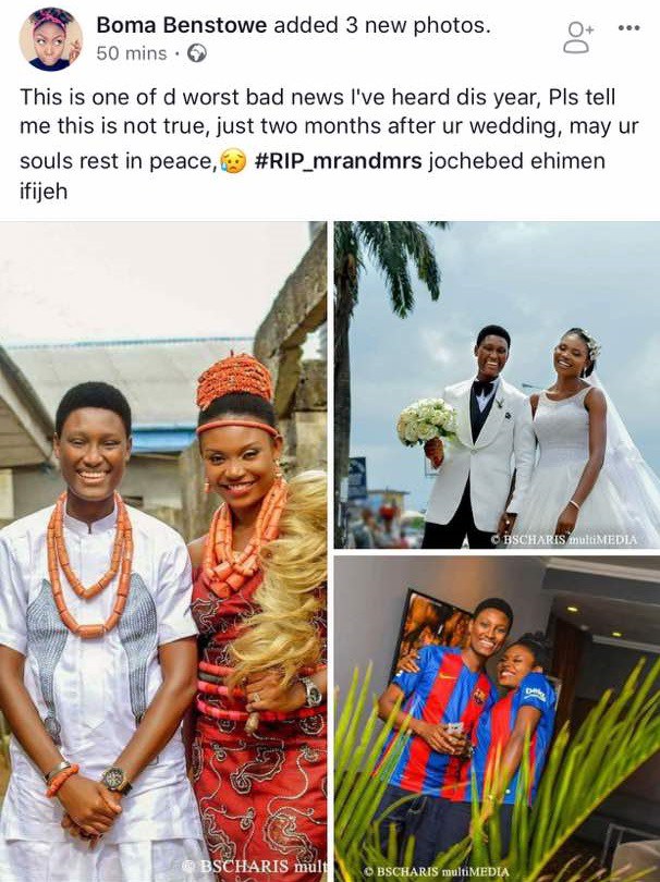 Very young couple die in fatal accident 2 months after their wedding