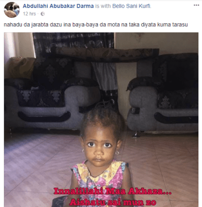 Man narrates how he mistakenly killed his daughter while reversing his car