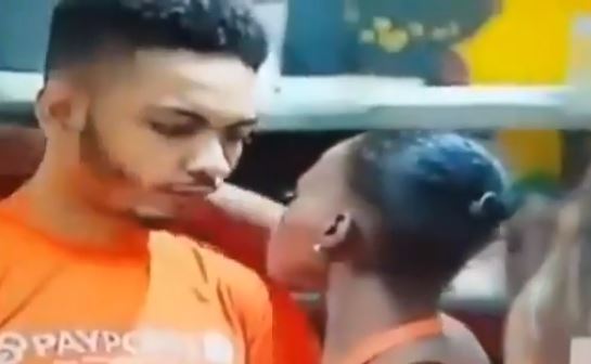 Curve of the year: Khloe tried to Kiss K. Brule, But he curved it (video) #BBNaija