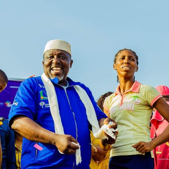 Rochas Okorocha gives orphan girl new house, new car and N2.7m in Imo