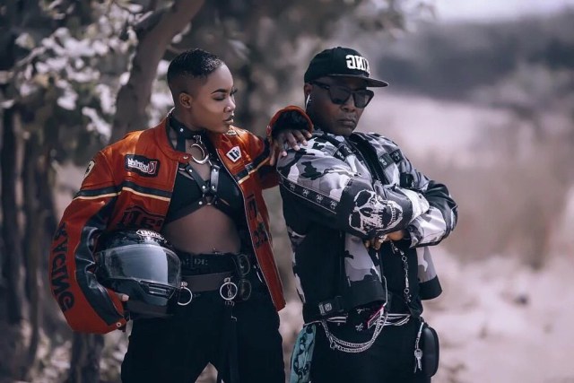 Charly Boy and daughter looking fierce in motorcycle-themed photoshoot