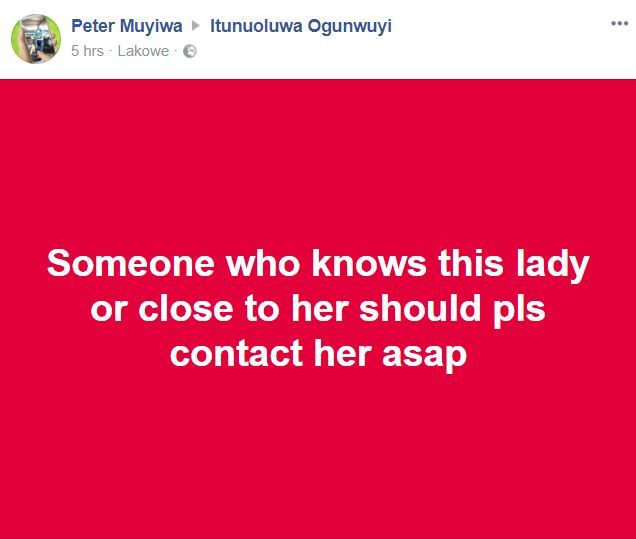 Nigerian Lady attempts suicide after her boyfriend broke up with her, leaves note