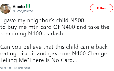 Lmao! See What This Child Did To A Lady After She Sent Her To Buy Airtime.