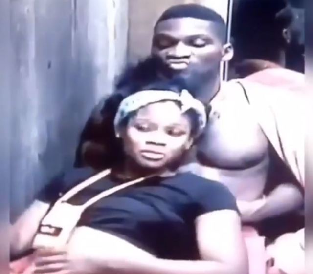 #BBNaija: Tobi caught doing "yimu" for Cee-C while she was narrating a story