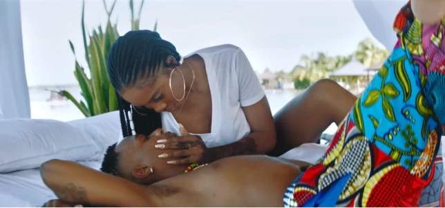 10 hot photos of Wizkid and Tiwa Savage from 'Fever Video'