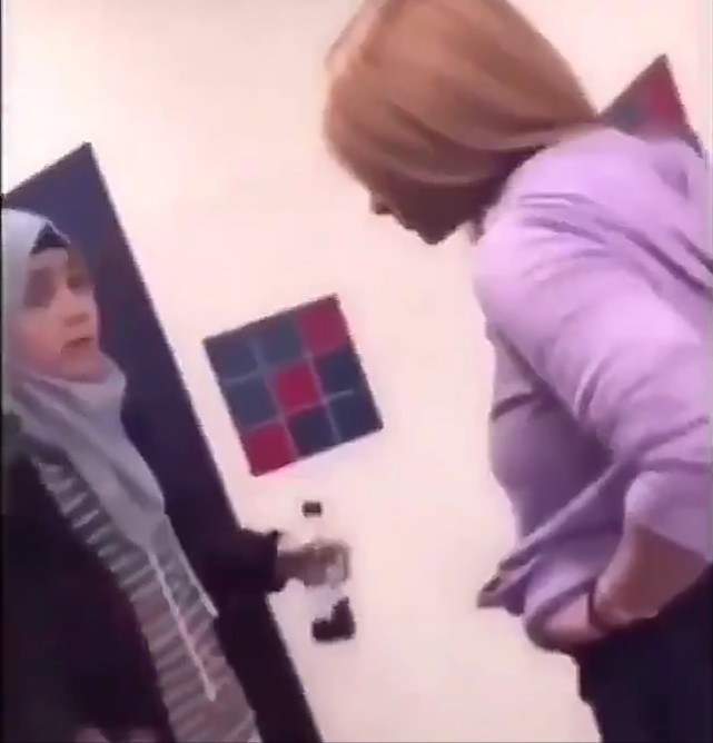 Trending video captures moment hijab-wearing Muslim girl is bullied and beaten in school toilet (Watch)