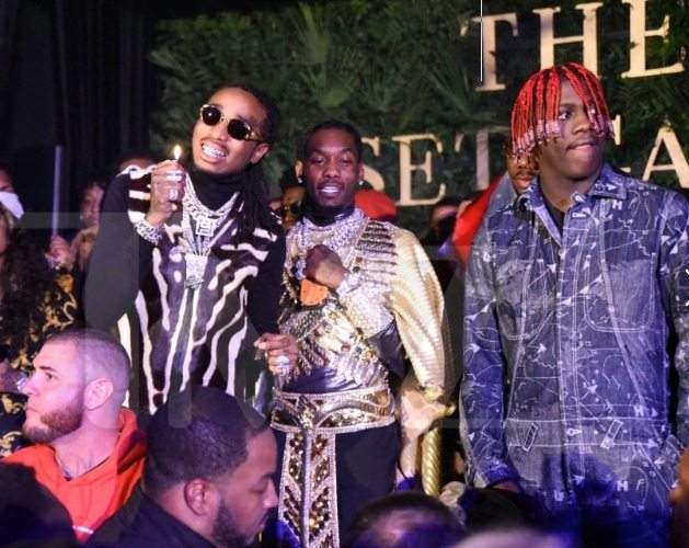 Offset celebrates a masked birthday party..... after Cardi B refused to take him back (Photos)