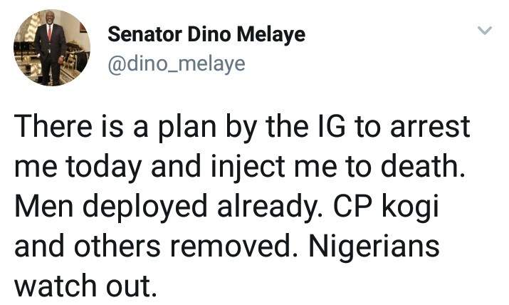 There is a plan to arrest and inject me to death - Senator Dino Melaye