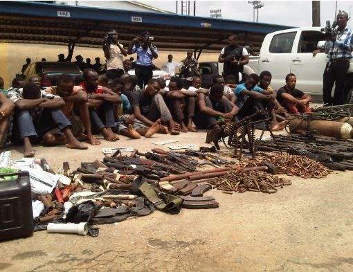Enugu State police parades 7 suspected armed robbers (Photo)