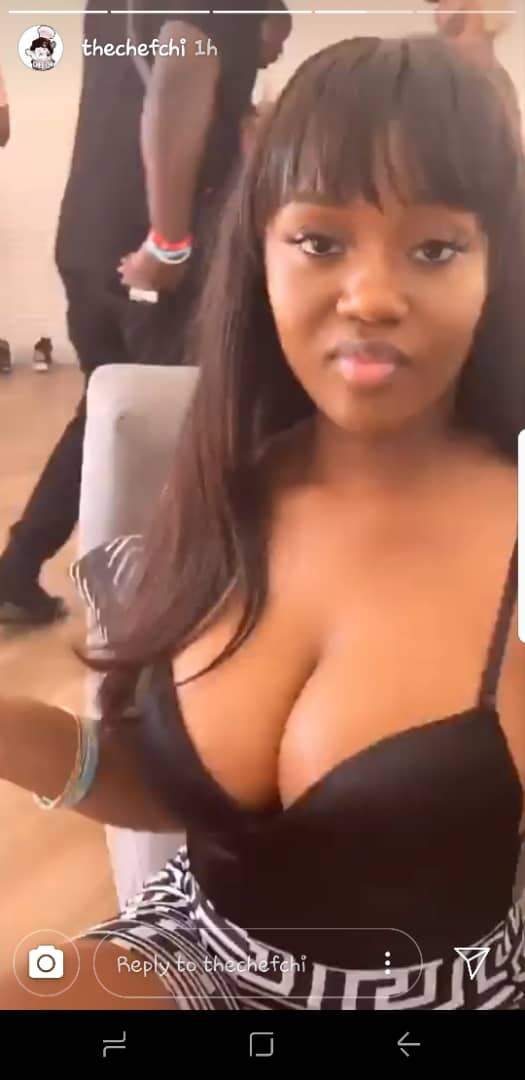 Chioma flaunts massive boobs as she parties with Davido in Bahamas after being apart for two months