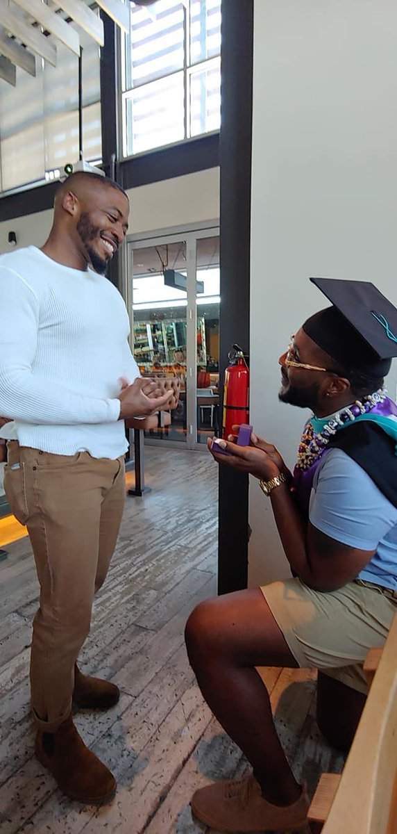 Nigerian man proposes to his boyfriend after getting his Masters