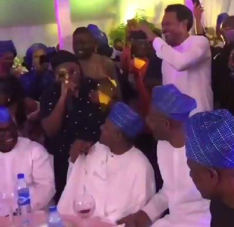 Aliko Dangote laughs after Teni changes her name to 'Teni Dangote' at a function (Video)