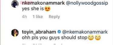 I am on a movie set, pls you guys should stop - Toyin Abraham replies fans who insist she is pregnant